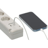 Brennerstuhl Bremounta power strip with 2 USB C charging sockets | 5-fold | white | 3m h05vv-f 3g1.5 - 1150660425