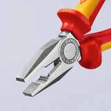 Knipex kombinuotos replės 03 06 200 vde kombinuotos replės (raudonos geltonos, 200 mm)