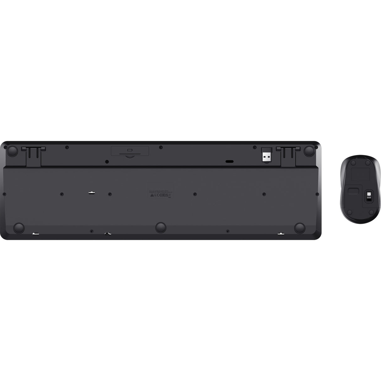 Trust Ody II Silent Wireless Tastatur a Maus Set Desktop Set (schwaarz, US Layout (QWERTY), Membran, 100%, 800 dpi - 1.600 dpi)