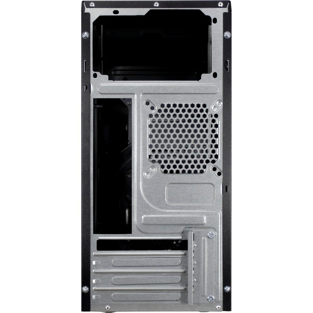Inter-tech it-6865 midi tower behuizing (zwart | 4x usb-a | 1x usb-c)