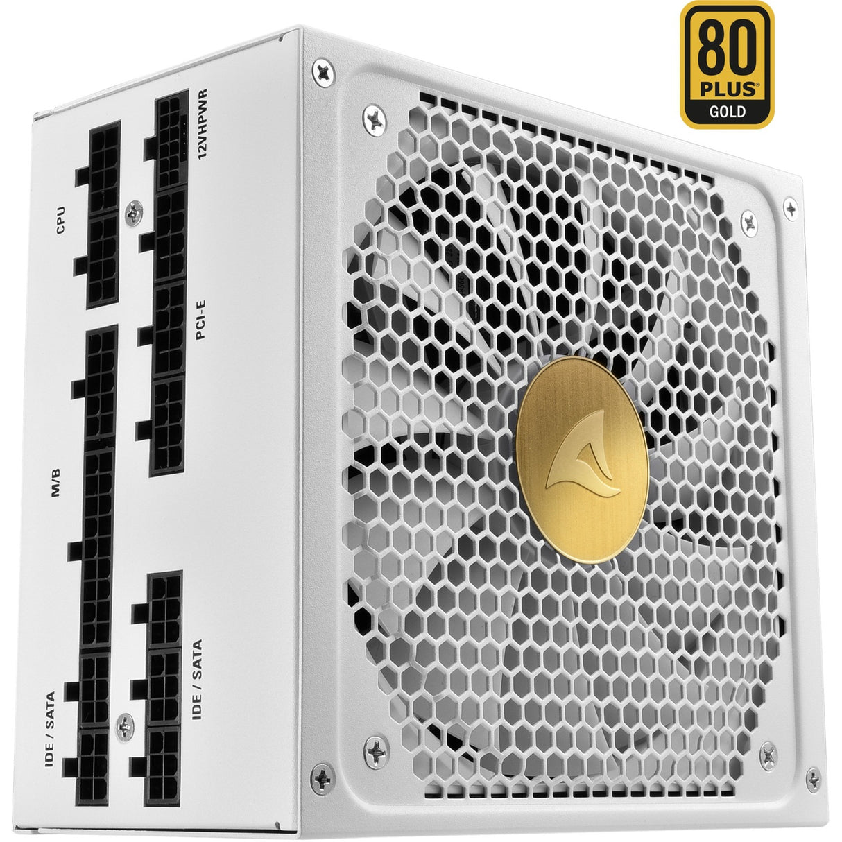 Sharkoon Rebel P30 Gold White Modular 1000 Watt Power Supply (White, 1x 12VHPWR, 4x PCIe)
