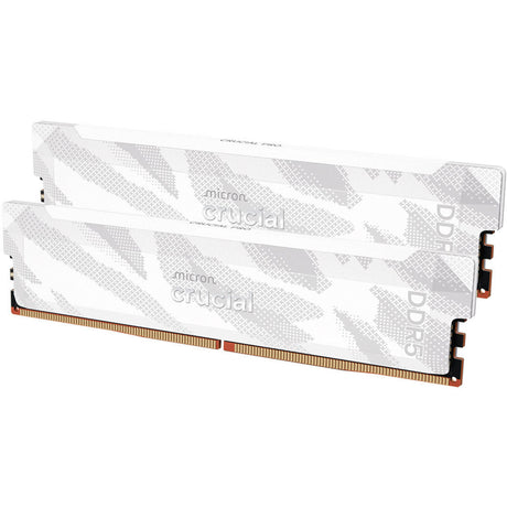 Crucial 32 GB DDR5-6400 (2x 16 GB) dual-kit RAM (white, cp2k16g64c32u5w, pro, xmp 3.0, expo)