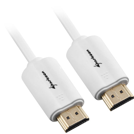 Kabel Sharkoon HDMI 2.0 (biały, 1 metr, 4k)