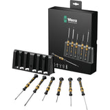 Wera Micro ESD Screwdriver Set with Rack (Black Yellow, 6-piece)