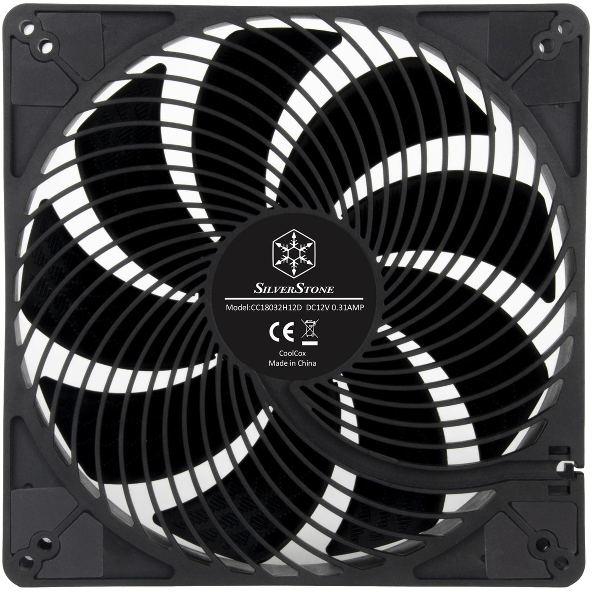 Ventilateur de boîtier Silverstone Air Penetrator 184i Pro (noir, 180 x 180 x 32 mm, PWM)