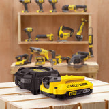 Stanley fatmax 18v starter set 1x 2.0ah battery + charger v20 charger (black yellow)