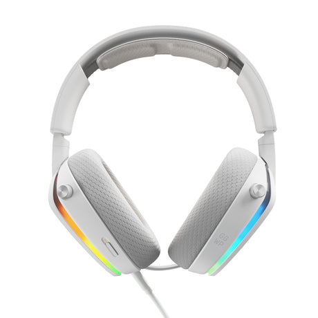 Glorious GHS Eternal RGB - Stereo RGB Gaming Headset Over-Ear Gaming Headset (White, PC, PS5, PS4, Switch, USB-C)