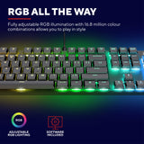 Trust GXT 866 Torix High-Performance Mechanical Gaming Keyboard, Gaming Keyboard (Black, US Layout, Huano Red, RGB)