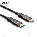 Club 3D HDMI Hybrid AOC Cable 8K60Hz 4K120Hz 50m (Black)