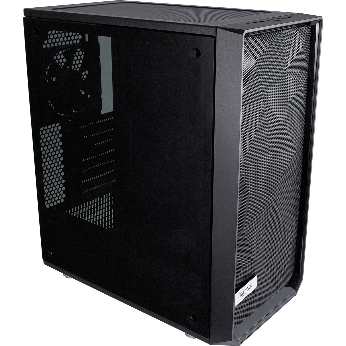 Fractal Design Meshify C Midi Tower Case (Black | 2x USB-A | Tempered Glass)