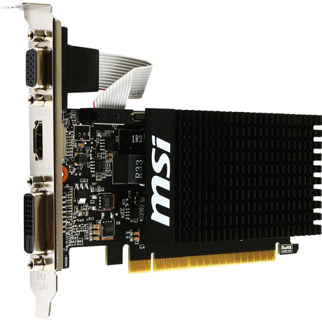 MSI GT 710 2GD3H LP Graphics Card (VGA, DVI, HDMI, Low-Profile)