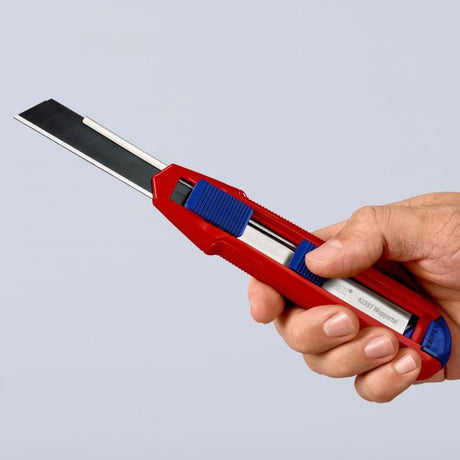 Knipex Cutix Universal Knife Stanley Knife (Red Blue, incl. 2 blades)