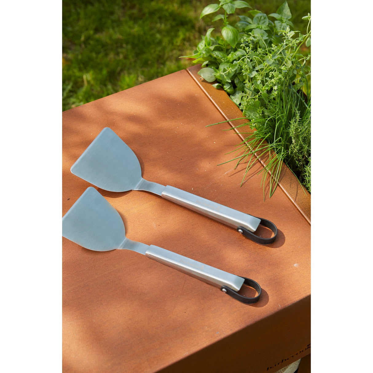 Barbecook premium set van plancha spatels uit rvs 33cm