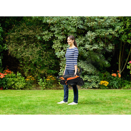Black+Decker BEMW340 lawnmower (orange-black, 34 cm, 1400W)
