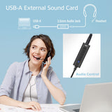 ACT Connectivity USB-A External Sound Card (Black)
