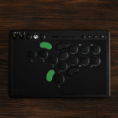 8bitdo arcade controller for xbox (black, 2.4 ghz usb, xbox series x|s, xbox one, pc)