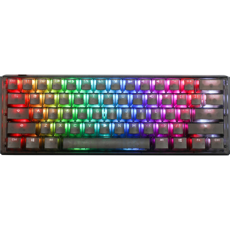 Ducky One 3 Mini Aura rgb mechanesch Tastatur (schwaarz, US Layout (qwerty), Cherry MX Brown, 60%, Abs Double Shot, Hot Swap)