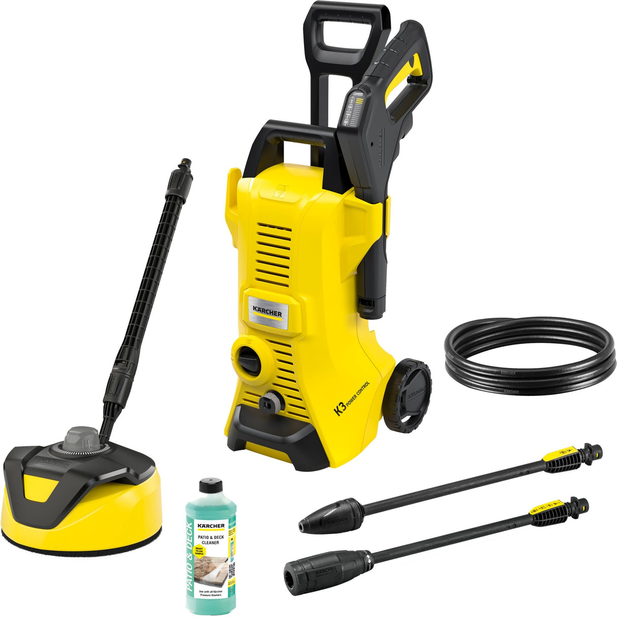 Kärcher K 3 Power Control Home T 5 Pressure Washer (Yellow Black)