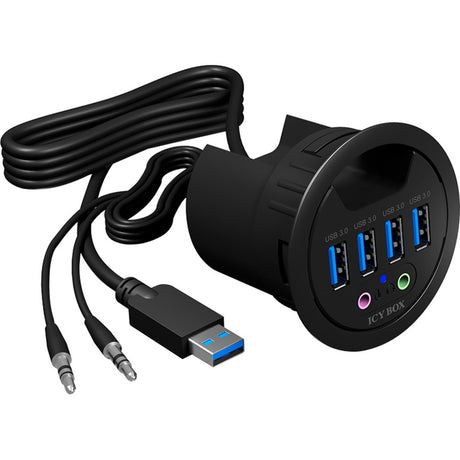 Icy box ib-hub1403a usb hub (černý)