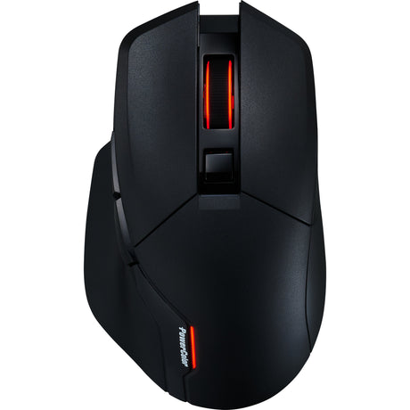Powercolor alphyn am10 Wireless Gaming Maus (schwaarz rout, 100 - 26000 dpi, 8k, rgb, usb 2.4g Bluetooth 5.2)