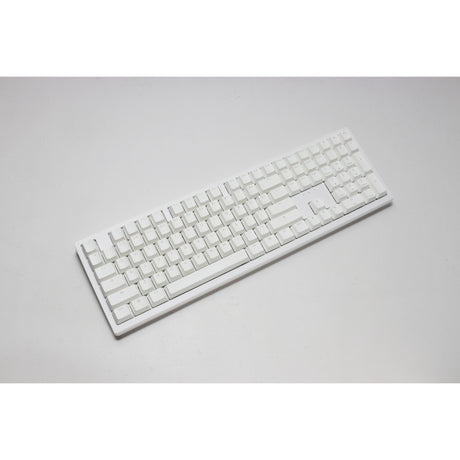 Ducky zero 6108 pure white rgb mechanická herní klávesnice (bílá, us rozložení (qwerty), cherry mx2a blue, 100%, rgb led, double-shot pbt, hot swap, 2,4ghz | bluetooth | usb-c)