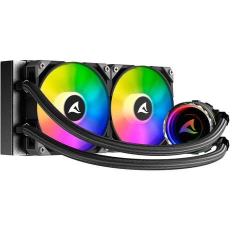 Sharkoon s80 rgb vodní chlazení (černý, 4pinový pwm konektor ventilátoru)