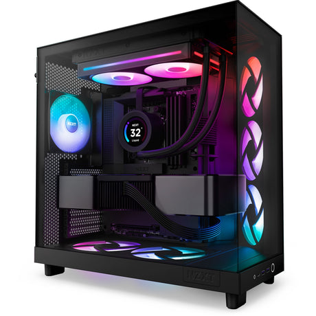 Ventilátory jádrové skříně Nzxt f240 rgb (černá, 2 kusy, 240 x 120 x 26 mm)