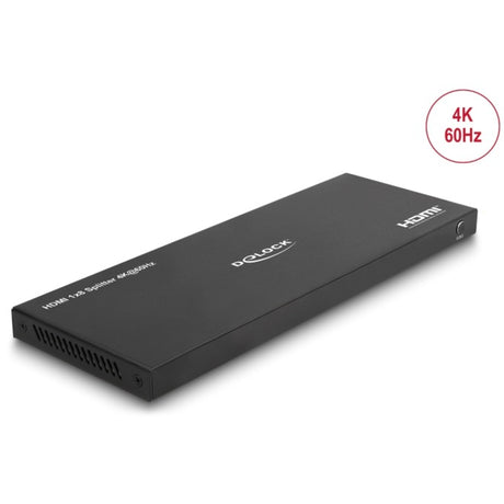 Delock HDMI Splitter 1x HDMI in > 8x HDMI out, 4K 60Hz (black, with downscaler)