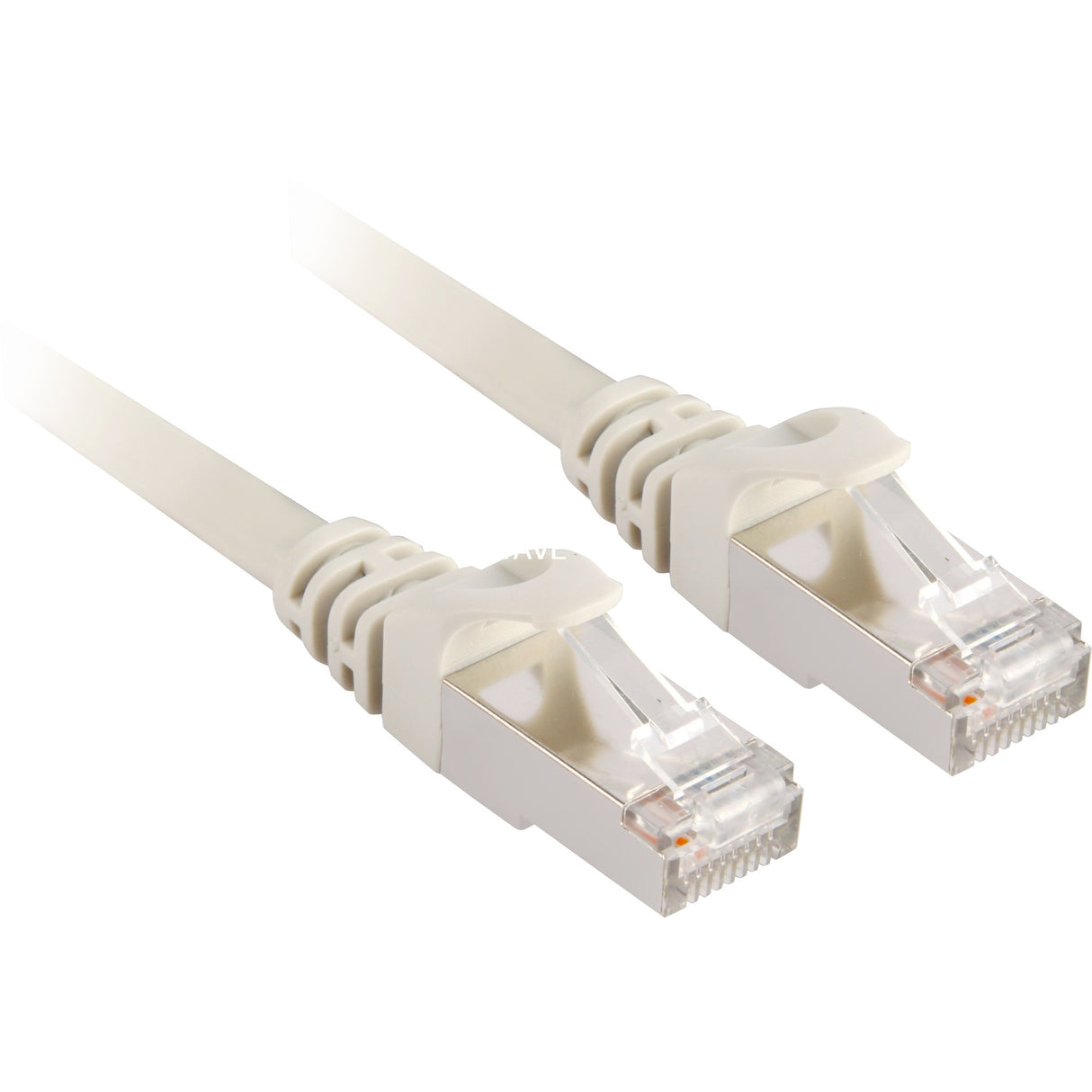Sharkoon patchkabel SFTP, RJ-45 med Cat.6 (grå, 0,5 meter)