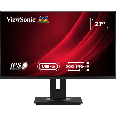 Viewsonic VG2756-4K Docking Monitor 27 (black (matte), 1x HDMI, 1x DisplayPort, USB-C, USB-A, USB-B, sound)