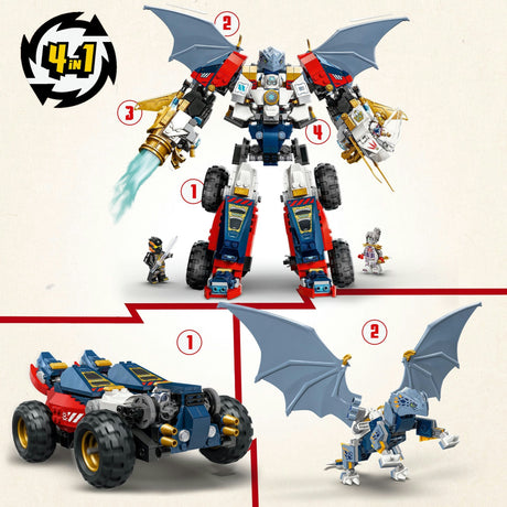 Lego ninjago 71834 zane's ultra combo mecha