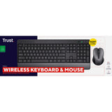 Trust trezo comfort set bezdrátové klávesnice a myši set stolního počítače (černá, rozložení us (qwerty), 100%)