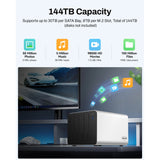 Terramaster F4-425 Plus NAS (white, 2x 5GbE, HDMI, USB)
