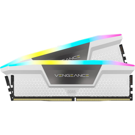 Corsair Vengeance RGB 32 Go DDR5-6000 (2x 16 Go) RAM (blanc, cmh32gx5m2e6000c36w, xmp 3.0)