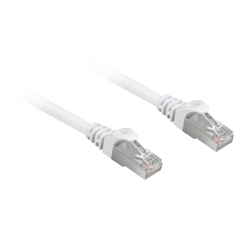 Sharkoon patchkabel SFTP, RJ-45 med Cat.6a (hvit, 15 meter, halogenfri)