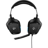 Logitech G432 7.1 Surround Sound Wired Over-Ear Gaming Headset (black blue, PC, PlayStation 4, PlayStation 5, Xbox One, Xbox Series X|S, Nintendo Switch)