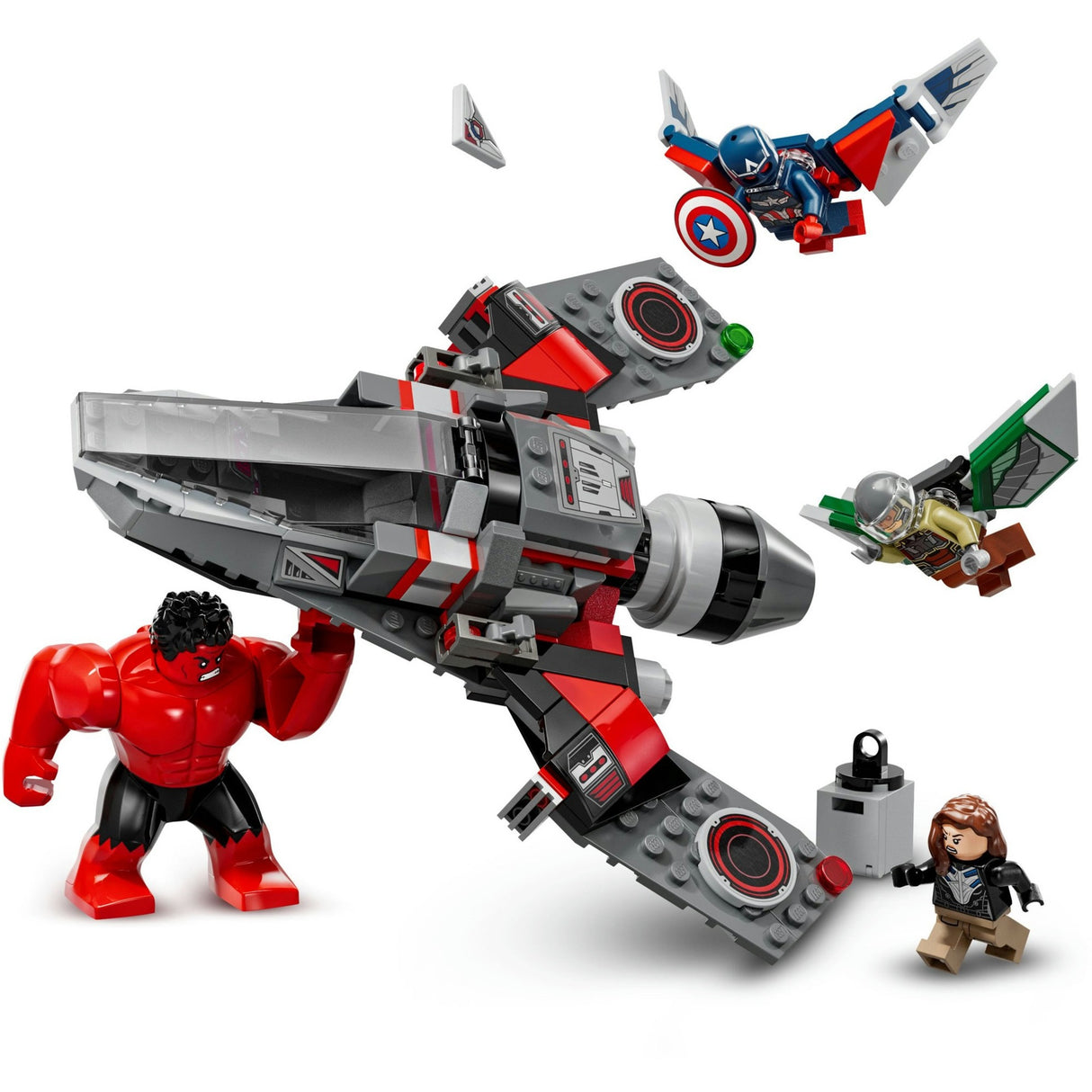 Lego Marvel – Captain America vs. Red Hulk Duel Konstruktionsspielzeug (76292)