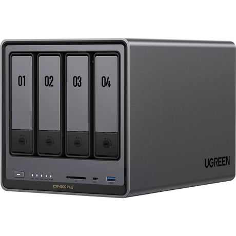 Ugreen nasync dxp4800 plus (grey, 1x 2.5gbe, 1x 10gbe, hdmi, usb-c)