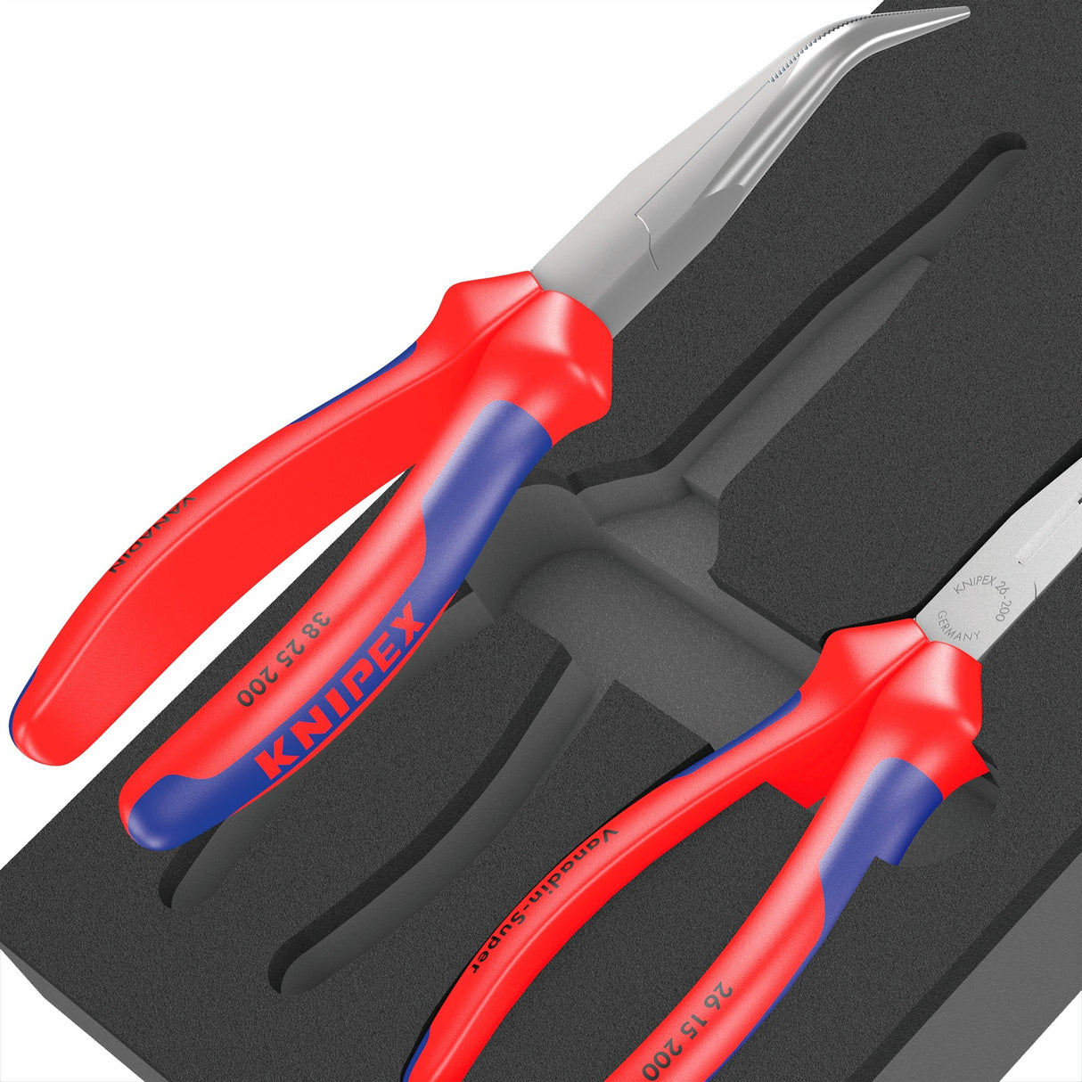 Wera 9781 vložek iz penaste gume s kompletom Knipex klešč 2, 3-delni - 05150181001