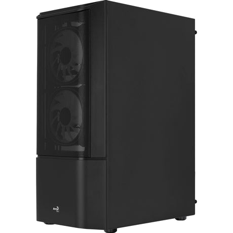Aerocool quantum mesh v3 midi tower hölje (svart grå | 3x USB-A | RGB | fönster)