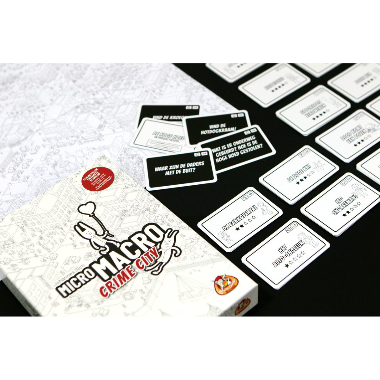 White Goblin Games Micromacro: Crime City Brietspill (Hollännesch, 1 - 4 Spiller, 15 - 45 Minutten, ab 12 Joer)