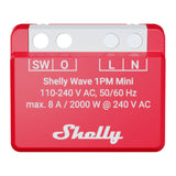 Shelly Wave 1PM Mini LR (EU) Relay (red, Z-Wave)