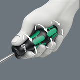 Wera screwdriver set 334 335 6 Kraftform Plus, Lasertip with rack (black green, 6-piece)