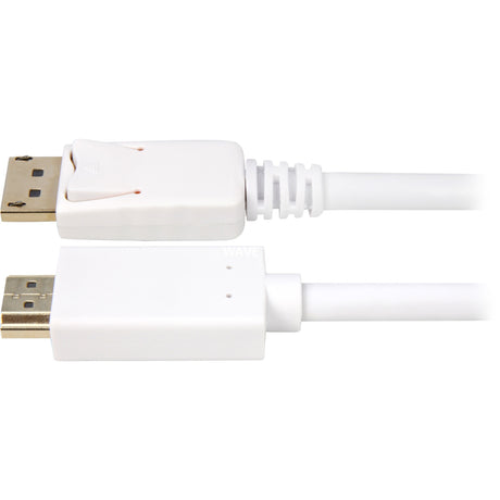 Sharkoon displayport 1.2 > hdmi-adapter (vit, 1 meter, 4k)