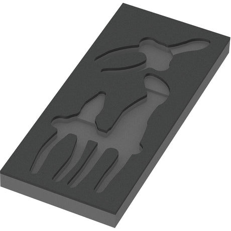 Wera 9784 foam rubber insert with Knivex pliers set vde 1, 3-piece pliers set (black gray)