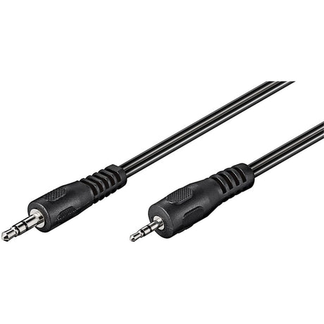 Goobay 2,5 mm jack > 3,5 mm jack kabel (črn, 2 metra, stereo)