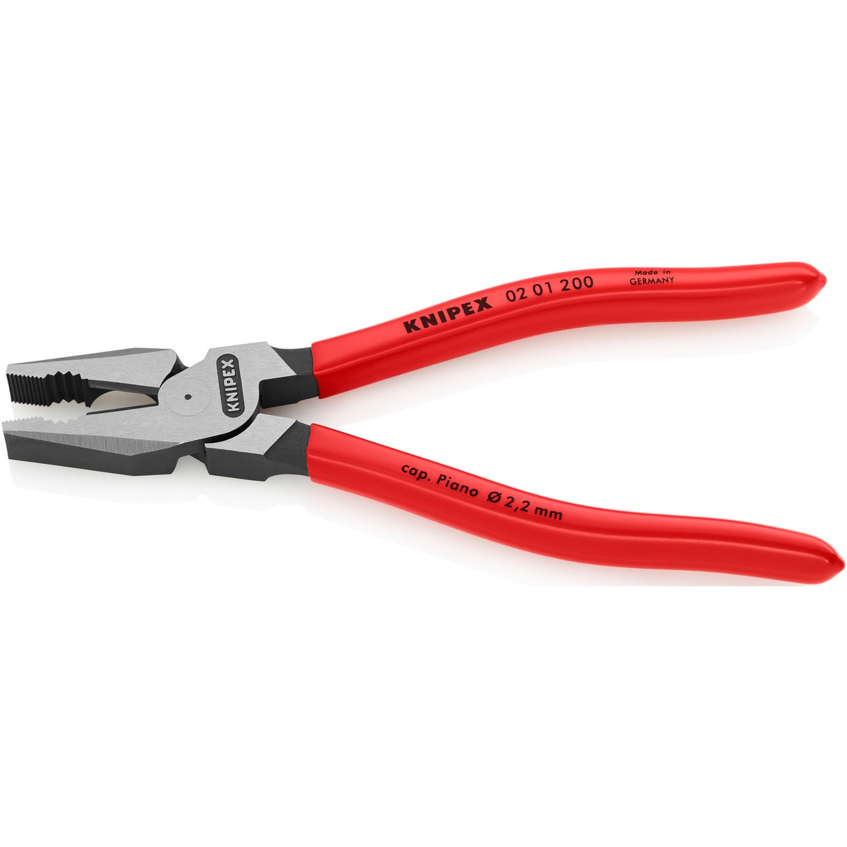 Knipex high-leverage combination pliers 200 mm (red)