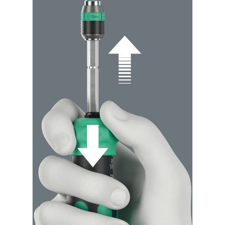Wera kraftform kompakt 26 ra-r mit Koffer, 6-teiliges Bit-Set (schwarz grün)