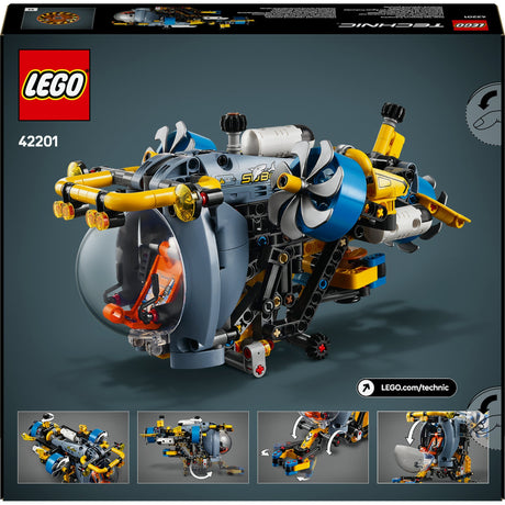 Sous-marin Lego Technic pour l'exploration des profondeurs marines - 42201
