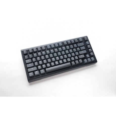 Ducky ProjectD Tinker 75 with QMK VIA, keyboard (black and white, US layout, Cherry MX Blue, RGB LED, double-shot PBT, hot-swappable, gasket mount, 75%)